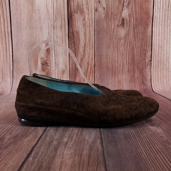 *FLAW* Thierry Rabotin Womens Size 8 Leopard Print Loafer Flats Shoes - Picture 4 of 14